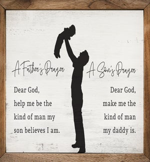 A Father And Son's Prayer Whitewash